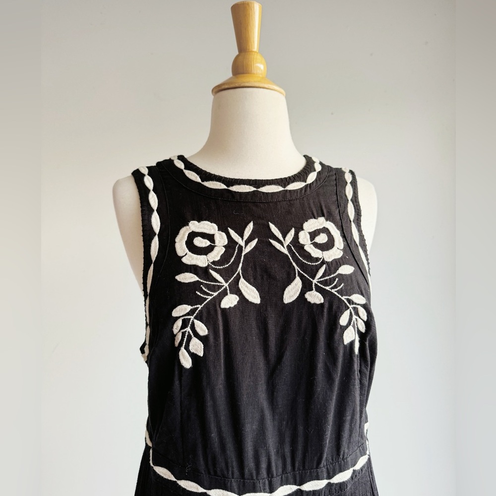 FREE PEOPLE | Birds of a Feather Black Embroidered Dress | 12 - Picture 8 of 11